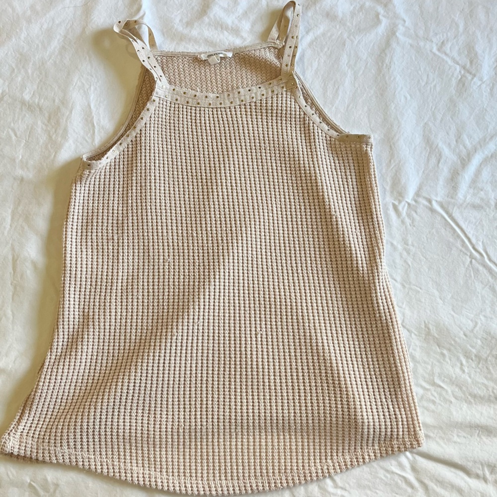 Beige sweater tanktop